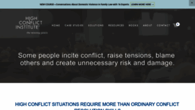 What Highconflictinstitute.com website looked like in 2022 (1 year ago)