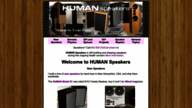 What Humanspeakers.com website looked like in 2022 (1 year ago)