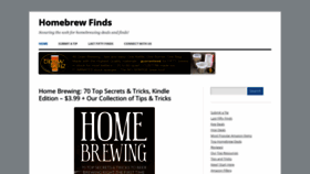 What Homebrewfinds.com website looked like in 2022 (1 year ago)