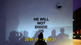 What Hewillnotdivide.us website looked like in 2022 (3 years ago)