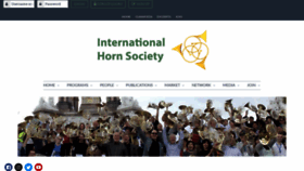 What Hornsociety.org website looked like in 2022 (1 year ago)