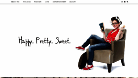 What Happyprettysweet.com website looked like in 2022 (2 years ago)