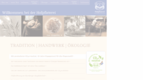 What Hofpfisterei.de website looked like in 2022 (1 year ago)