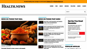 What Health.news website looked like in 2022 (2 years ago)