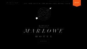 What Hotelmarlowe.com website looked like in 2022 (1 year ago)
