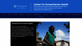 What Hopkinshumanitarianhealth.org website looked like in 2022 (1 year ago)