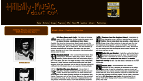 What Hillbilly-music.com website looked like in 2022 (1 year ago)