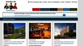 What Hotelier.de website looked like in 2022 (1 year ago)