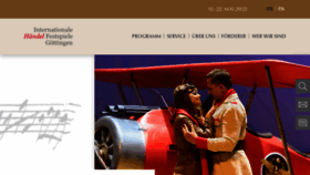 What Haendel-festspiele.de website looked like in 2022 (1 year ago)