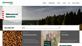What Hessen-forst.de website looked like in 2022 (1 year ago)