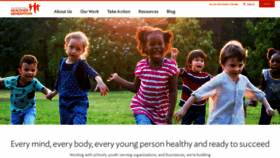 What Healthiergeneration.org website looked like in 2022 (1 year ago)