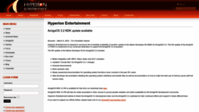 What Hyperion-entertainment.com website looked like in 2022 (1 year ago)