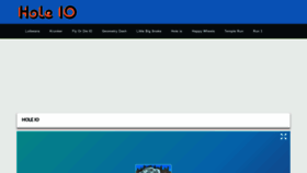 What Hole-io.online website looked like in 2022 (1 year ago)
