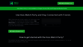What Huluwatchparty.com website looked like in 2022 (1 year ago)