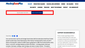 What Hockeyzoneplus.com website looked like in 2022 (1 year ago)