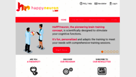 What Happy-neuron.com website looked like in 2022 (1 year ago)