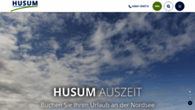 What Husum-tourismus.de website looked like in 2022 (1 year ago)