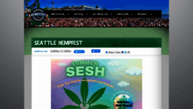 What Hempfest.org website looked like in 2022 (1 year ago)