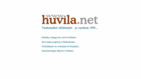 What Huvila.net website looked like in 2022 (1 year ago)
