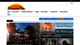 What Hernandosun.com website looked like in 2022 (1 year ago)