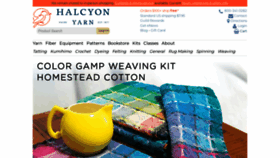 What Halcyonyarn.com website looked like in 2022 (2 years ago)