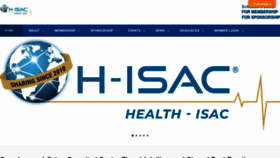 What H-isac.org website looked like in 2022 (1 year ago)