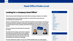 What Headofficefinder.co.uk website looked like in 2022 (1 year ago)