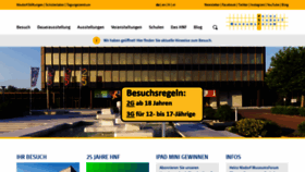 What Hnf.de website looked like in 2022 (1 year ago)