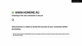 What Homeme.ru website looked like in 2022 (1 year ago)