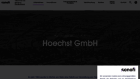 What Hoechst.com website looked like in 2022 (1 year ago)