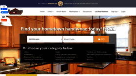 What Handyman.com website looked like in 2022 (1 year ago)