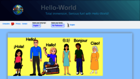 What Hello-world.com website looked like in 2022 (1 year ago)