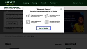 What Harveyssupermarkets.com website looked like in 2022 (1 year ago)