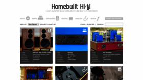 What Homebuilthifi.com website looked like in 2022 (1 year ago)