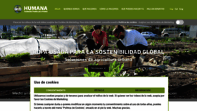 What Humana-spain.org website looked like in 2022 (1 year ago)
