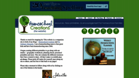 What Homeschoolcreations.com website looked like in 2022 (1 year ago)
