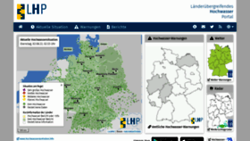 What Hochwasserzentralen.de website looked like in 2022 (1 year ago)