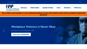 What Haponline.org website looked like in 2022 (3 years ago)