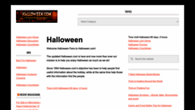 What Halloween.com website looked like in 2022 (1 year ago)