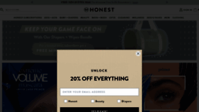 What Honest.com website looked like in 2022 (1 year ago)