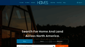 What Homesandland.com website looked like in 2022 (1 year ago)
