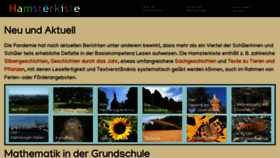 What Hamsterkiste.de website looked like in 2022 (1 year ago)