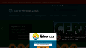 What Hermosabch.org website looked like in 2022 (1 year ago)