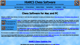 What Hiarcs.com website looked like in 2022 (1 year ago)