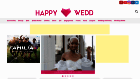 What Happywedd.com website looked like in 2022 (1 year ago)