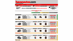 What Havanautos.com website looked like in 2022 (1 year ago)