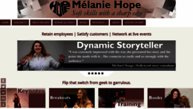 What Hopespeaking.com website looked like in 2022 (1 year ago)