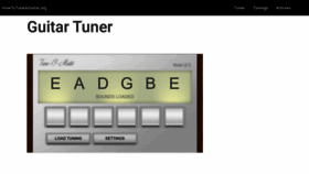 What Howtotuneaguitar.org website looked like in 2022 (1 year ago)