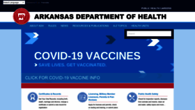 What Healthyarkansas.com website looked like in 2022 (1 year ago)