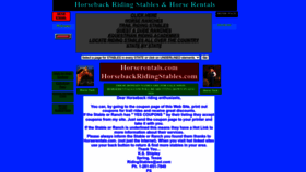 What Horserentals.com website looked like in 2022 (1 year ago)